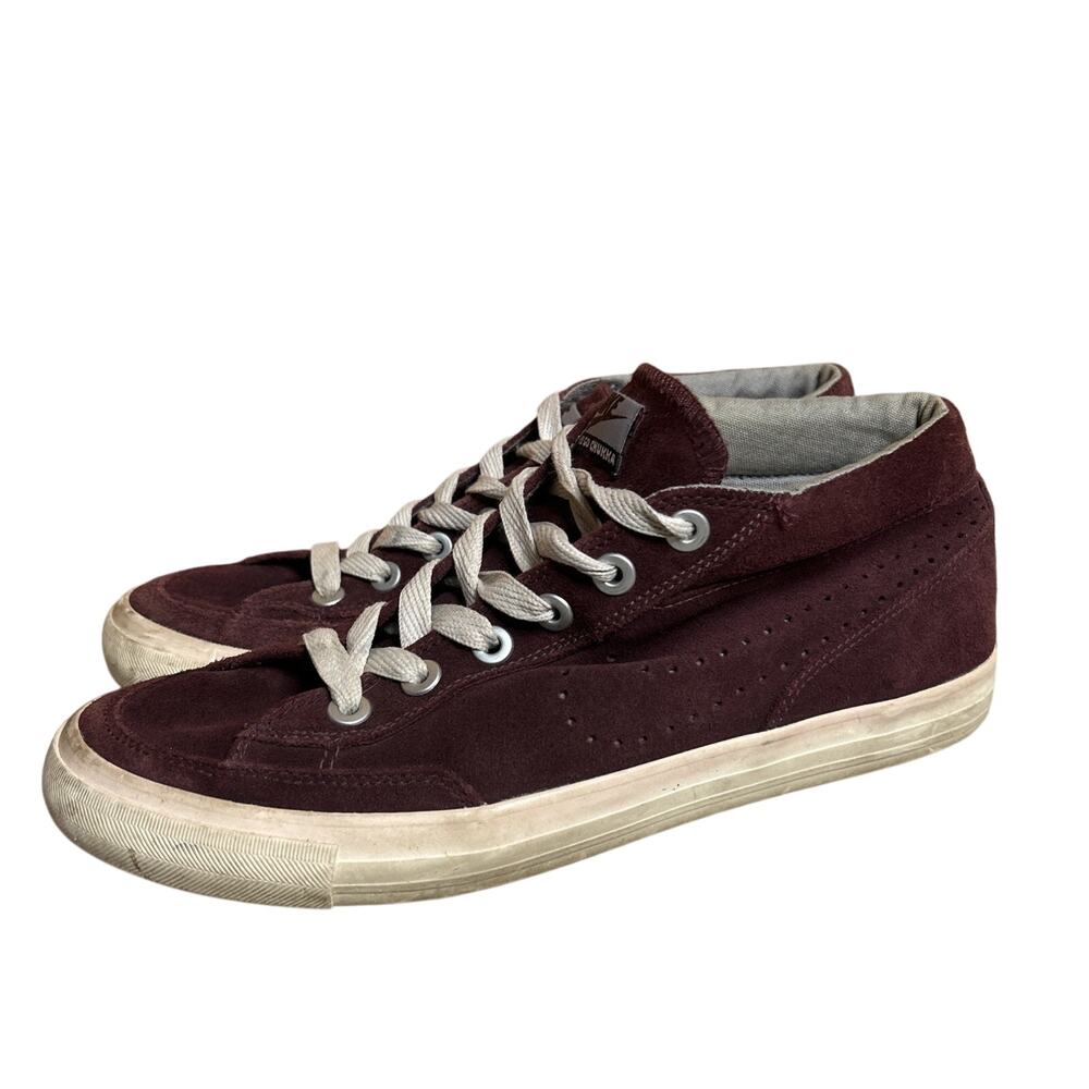 Nike Go Chukka Suede Mid Casual Shoes Burgundy 487335-600 Men's 8 Women's 9.5